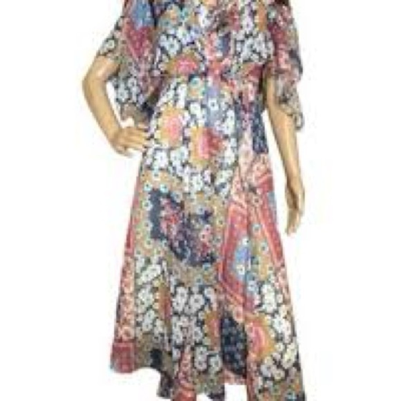 Dress NAOO size small nwt 
Boho floral lightweight dress or coverup - Picture 2 of 8